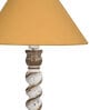 Gold Shade Table Lamp With Wooden Base