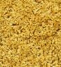 Gold Shaggy Polyester 3ft X 5ft Hand tufted Carpet