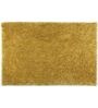 Gold Shaggy Polyester 3ft X 5ft Hand tufted Carpet