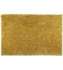 Gold Shaggy Polyester 8ft X 10ft Hand tufted Carpet
