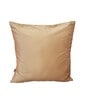 Gold Silk blend Chanderi Textured Floral 16x16 inches Cushion Covers (Set of 2)