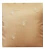 Gold Silk blend Chanderi Textured Floral 16x16 inches Cushion Covers (Set of 2)