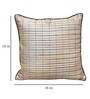 Gold Striped Silk 16 x 16 Inches Cushion Cover