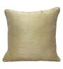 Gold Traditional Silk Blend 16 x 16 Inches Cushion Covers (Set of 2)