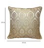 Gold Traditional Silk Blend 16 x 16 Inches Cushion Covers (Set of 2)