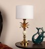 Gold Single Leaf  Table Lamp
