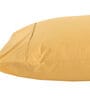 Gold Solid 200TC Cotton 20 x 30 Inches Pillow Covers (Set of 2)