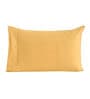 Gold Solid 200TC Cotton 20 x 30 Inches Pillow Covers (Set of 2)