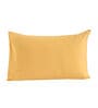 Gold Solid 200TC Cotton 20 x 30 Inches Pillow Covers (Set of 2)