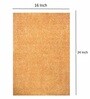 Gold Solid Faux Leather 16x24 Inches AntiSkid Bath Mat