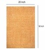 Gold Solid Faux Leather 20x30 Inches AntiSkid Bath Mat