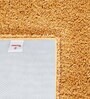 Gold Solid Faux Leather 20x30 Inches AntiSkid Bath Mat