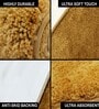 Gold Solid Microfiber 6 X 7 Feet Tufted Carpet
