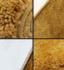 Gold Solid Microfibre 17x12 Inches AntiSkid Door Mat