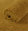 Gold Solid Microfibre 17x12 Inches AntiSkid Door Mat