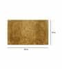 Gold Solid Microfibre 30x18 Inches AntiSkid Bath Mat