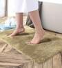Gold Solid Microfibre 30x18 Inches AntiSkid Bath Mat