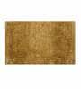 Gold Solid Microfibre 30x18 Inches AntiSkid Bath Mat
