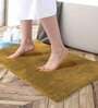 Gold Solid Microfibre 30x18 Inches AntiSkid Bath Mat
