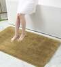 Gold Solid Microfibre 36x24 Inches AntiSkid Bath Mat