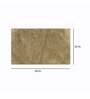 Gold Solid Microfibre 36x24 Inches AntiSkid Bath Mat