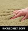 Gold Solid Microfibre 36x24 Inches AntiSkid Bath Mat
