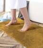 Gold Solid Microfibre 36x24 Inches AntiSkid Bath Mat