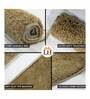 Gold Solid Microfibre 36x24 Inches AntiSkid Bath Mat