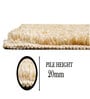 Gold Solid Polyester 23x15 Inches Super Soft Bath Mat