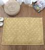 Gold Geometric Polyester 24x16 Inches Super Soft Bath Mat