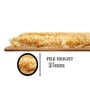 Gold Solid Polyester 24x16 Inches Super Soft Bath Mat