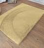 Gold Solid Polyester 36x24 Inches AntiSkid Bath Mat