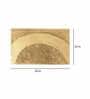 Gold Solid Polyester 36x24 Inches AntiSkid Bath Mat