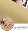 Gold Solid Polyester 4 X 6 Feet Machine Made Carpet