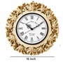 Gold Solid Wood Kalpalata Roman Wall Clock