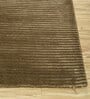 Gold Solid Wool and Viscose 5 ft X 8 ft Hand Woven Carpet