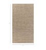 Gold Solid Wool and Viscose 5 ft X 8 ft Hand Woven Carpet