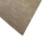 Gold Solid Wool and Viscose 6 ft X 9 ft Hand Woven Carpet