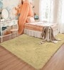Gold Solid Wool Blend 4 X 6 Feet Tufted Carpet