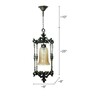 Gold Spanish Antique Finished Small Foyer Hanging Pendant Light