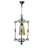 Gold Spanish Antique Finished Small Foyer Hanging Pendant Light
