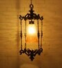 Gold Spanish Antique Finished Small Foyer Hanging Pendant Light