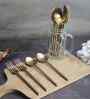 Gold Stainless Steel Spoons & Forks Cutlery Set Of 12