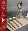 Gold Stainless Steel Spoons & Forks Cutlery Set Of 12
