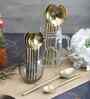 Gold Stainless Steel Spoons Set Of 12