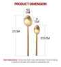Gold Stainless Steel Spoons Set Of 12