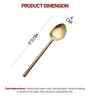 Gold Stainless Steel Tea Spoons Set Of 6