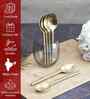 Gold Stainless Steel Tea Spoons Set Of 6