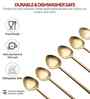 Gold Stainless Steel Tea Spoons Set Of 6