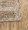 Gold Stripes Wool 9 ft x 12 ft Hand Knotted Carpet